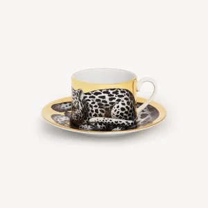 Fornasetti Tazza Te Alta Fedelta Leopardato^ Set Da Te E Caffe