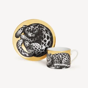 Fornasetti Tazza Te Alta Fedelta Leopardato^ Set Da Te E Caffe