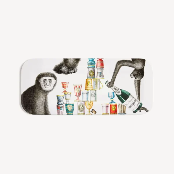 Fornasetti Vassoio Scimmie^ Vassoi E Pliants Decorativi